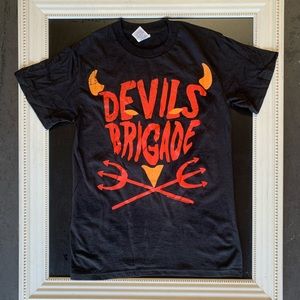 Original 2006 Black Devils Brigade band Retro Vintage punk music t-shirts Tee